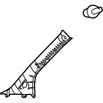 Toyota 62211-52120-B0 Windshield Pillar Trim, Passenger Side