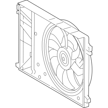 Toyota Cooling Fan Assembly - 16360-25010