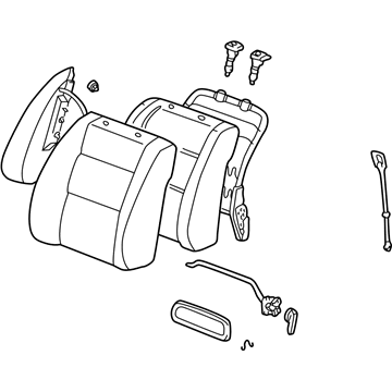 Toyota 71040-33011-B0 Seat Back Assembly