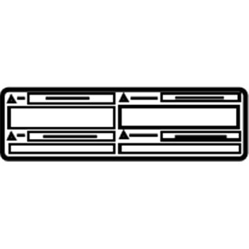 Toyota 74528-0E060 Caution Label