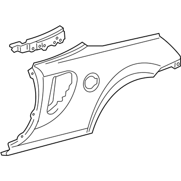 Toyota 61601-17190 Quarter Panel, Passenger Side