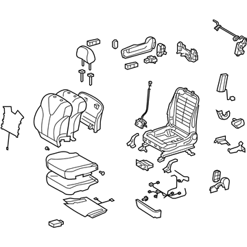 Toyota 71100-0T031-A0 Seat Assembly