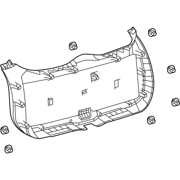 Toyota 67750-48030-C0 Lift Gate Trim, Rear