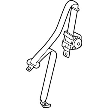Toyota Matrix Seat Belt - 73350-02090-B0