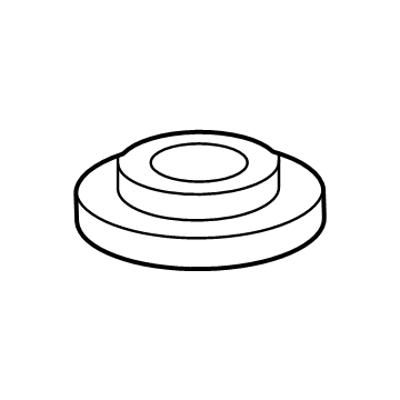 48258-48040 Toyota Insulator, Rear Coil Spring, Lower Passenger Side Illustration 1 of 1
