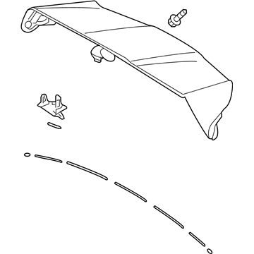 Toyota 76085-0E925 Spoiler Assembly, Rear