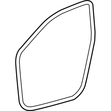 Toyota 62312-02160 Weatherstrip On Body, Driver Side