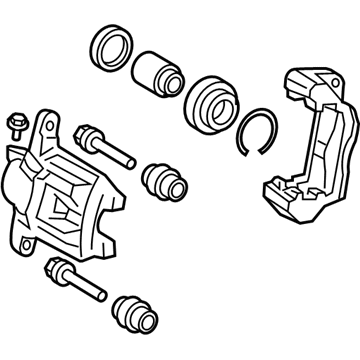 Toyota 47750-21030 Caliper, Rear Driver Side