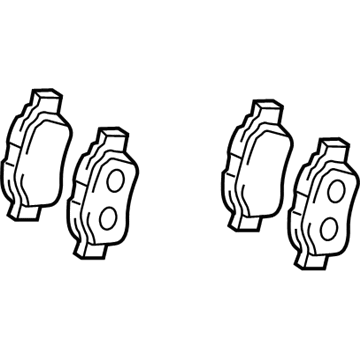 Toyota 04466-32040 Brake Pads, Rear