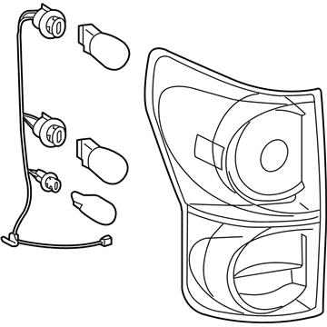 Toyota 81550-0C090 Combination Lamp Assy, Passenger Side