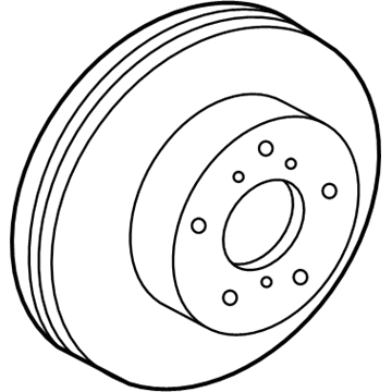 Toyota 43512-0E030 Rotor, Front