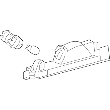 Toyota 81270-52020 License Lamp, Rear