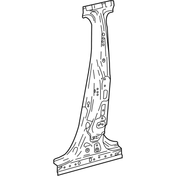 Toyota 61038-10051 Center Pillar Reinforcement, Driver Side