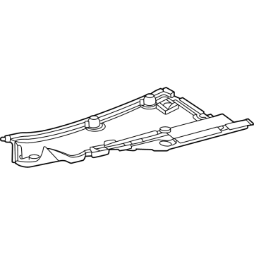 Toyota 58166-0E070 Cover,  Front Floor,  LH