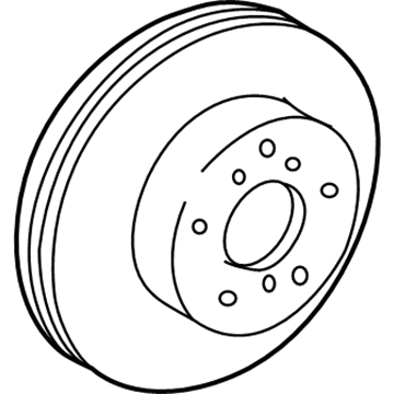 Toyota 43512-08021 Rotor, Front
