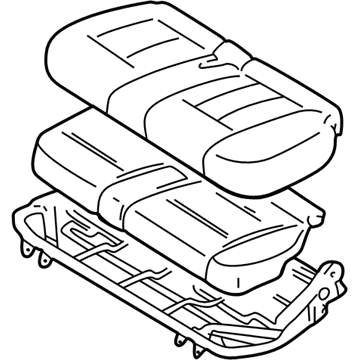 Toyota Land Cruiser Seat Cushion - 71470-60540-B0