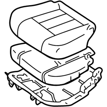 2002 Toyota Land Cruiser Seat Cushion - 71560-60310-E1