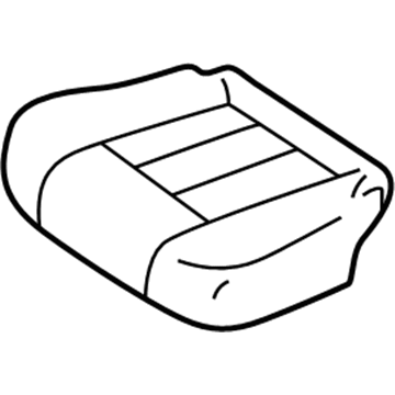 Toyota 71065-60130-B0 Cushion Cover, Gray, Passenger Side