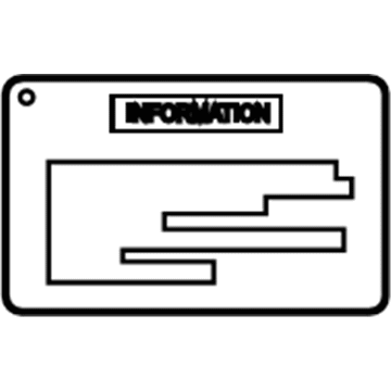 Scion 11294-0V010 Info Label