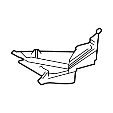 Toyota 57627-42010 Cover,  Rear Floor Side Member,  RH