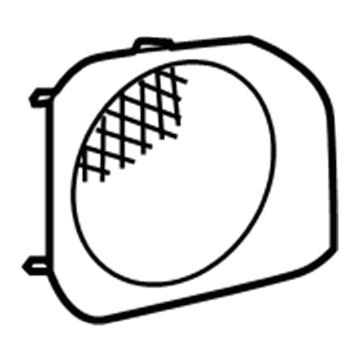 Toyota 86269-60090-C0 Grille, Speaker, Passenger Side