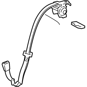 Toyota 73470-AC020-B2 Center Seat Belt
