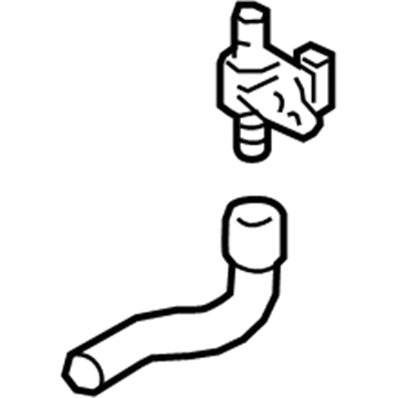 Toyota Camry Coolant Reservoir Hose - 16260-F0020