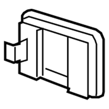 Toyota 85536-0E010-B0 Power Outlet Bezel, Rear
