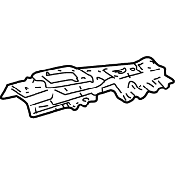 Toyota 58123-0C010 Floor Reinforcement, Passenger Side