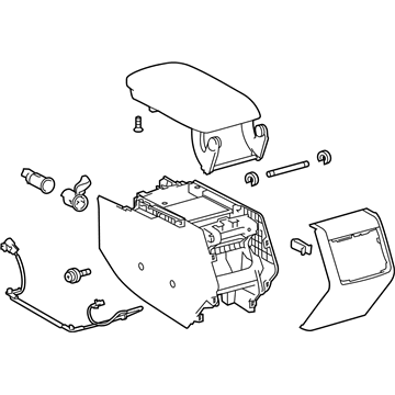 Toyota Center Console Base - 58810-07130-C1