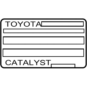 Scion 11298-28600 Emission Label
