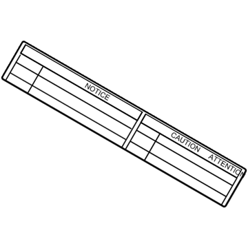 Scion 16793-22010 Caution Label