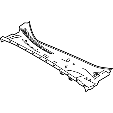 Toyota 55708-02560 Cowl Grille, Front