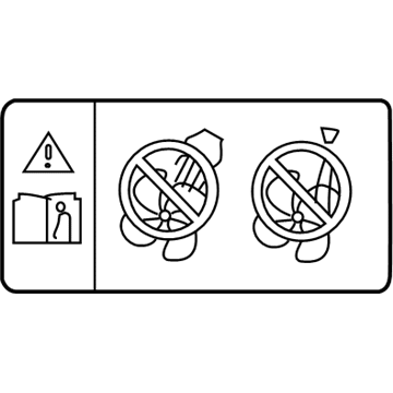 Toyota 16793-0V010 Fan Label