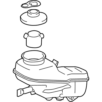 Toyota Corolla Brake Master Cylinder Reservoir - 47220-12250