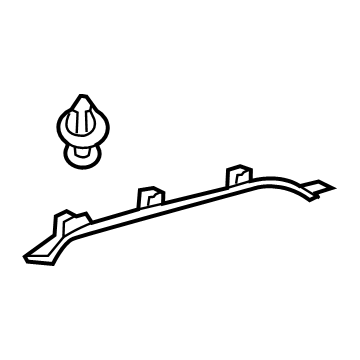 Toyota 62430-35010-B0 Window Trim, Gray, Passenger Side