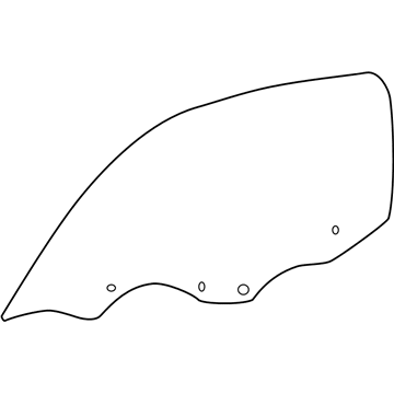 Toyota 68101-17110 Door Glass, Passenger Side