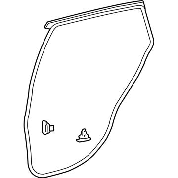 Toyota Venza Weather Strip - 67872-0T010