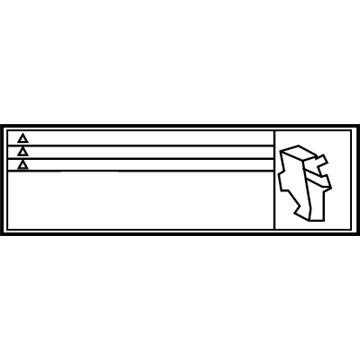 Toyota 74544-60390 Warning Label