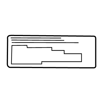 Toyota 88723-60490 Caution Label