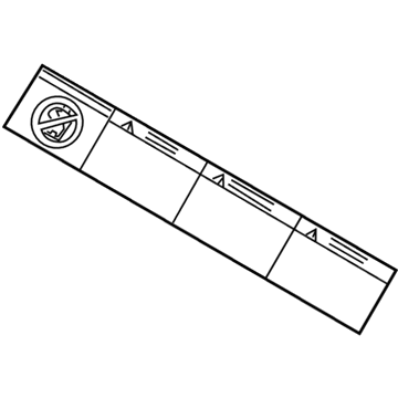 Toyota 74596-60050 Air Bag Label