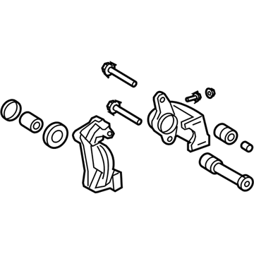 Toyota 47750-35170 Caliper, Rear Driver Side