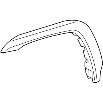 Toyota 53847-35140 Flare, Black, Passenger Side