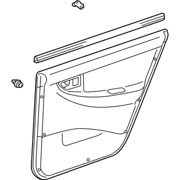 Toyota 67630-02B20-B1 Door Trim Panel