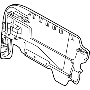 Toyota 58911-62030-A0 Side Trim, White, Rear