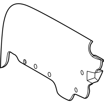 Toyota 58912-62030-A0 Side Trim, White, Rear Center Driver Side