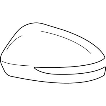 Toyota 8791A-62020-A0 Mirror Cover, White Pearl, Passenger Side