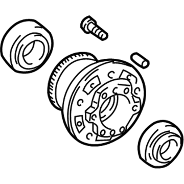Toyota 43503-69035 Hub Assembly, Front