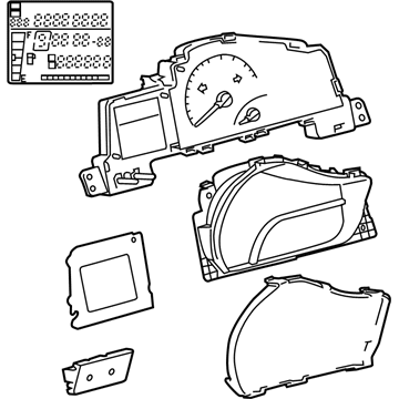 Scion iQ Instrument Cluster - 83800-74340-KP