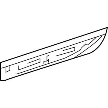 Toyota Yaris Door Moldings - 75742-0D210